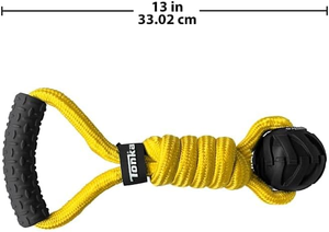 Tonka Rope Tug עם כדור – צעצוע משיכה עמיד במיוחד לכלבים חזקים