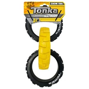 צעצוע לכלב נשכן 3 טבעות גומי מחוזקות Tonka - בארקי