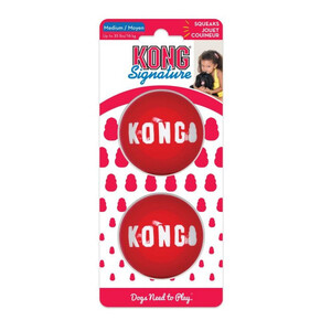 כדורי משחק מצפצפים לכלבים - KONG Signature