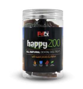 petex dental happy zoo פטקס חטיף דנטלי הפי זו לכלב - 250 גר