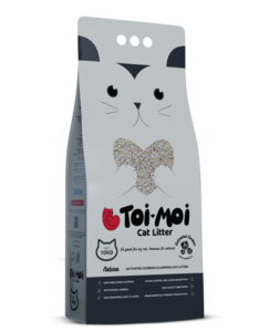 חול לחתול - Toi-Moi טוי מוי חול מתגבש עם פחם 10 ק"ג