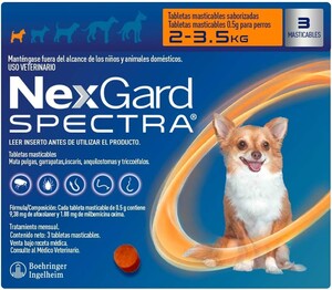 נקסגארד ספקטרה 2-3.5 NexGard SPECTRA תוקף 1025