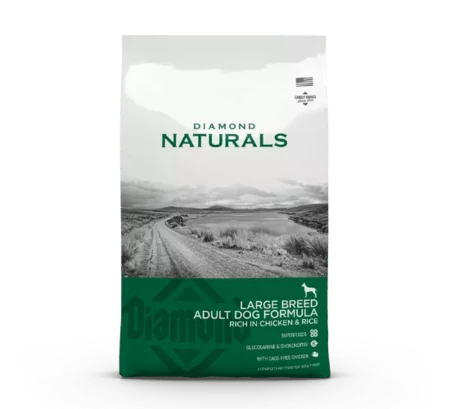 דיימונד נטורלס לכלבים מגזעים גדולים - עשיר בעוף ואורז - 15 ק"ג