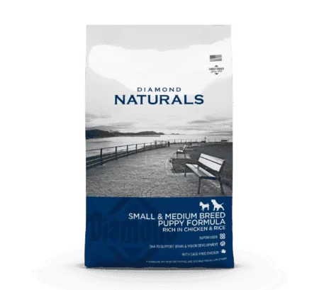 דיימונד נטורלס לגורי כלבים מגזעים קטנים ובינוניים - עשיר בעוף ואורז - 15 ק"ג