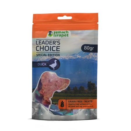 חטיף לכלב לידר צ''ויס פרוסות ברווז 80 גרם