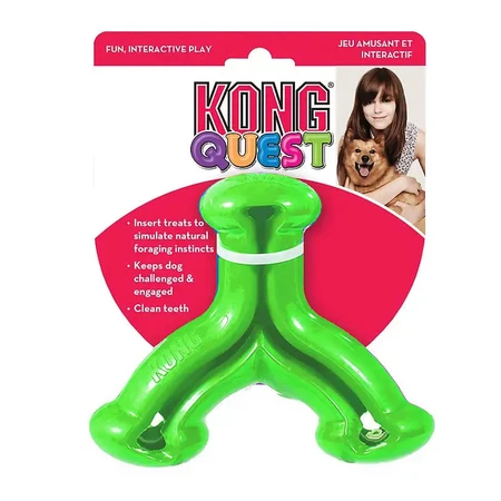צעצועים לכלבים | קונג S - משחק חטיפים Quest Wishbone KONG | קונג