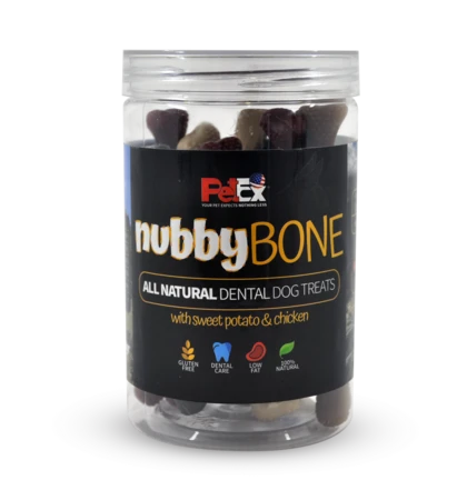 פטקס חטיף דנטלי עצם נובי לכלב 300 גר Petex dental nubby bone