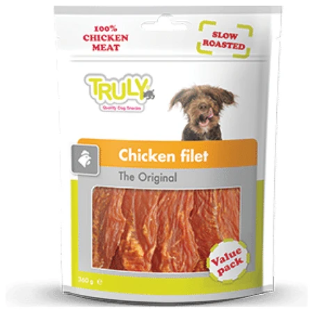 טרולי פילה 100% עוף אוריגינלי 360 גרם Truly Snacks Dog Chicken Filet