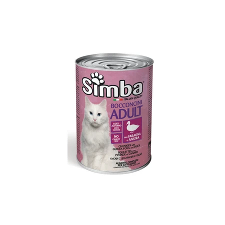 סימבה חתול 400 גרם שימור פנינית וברווז