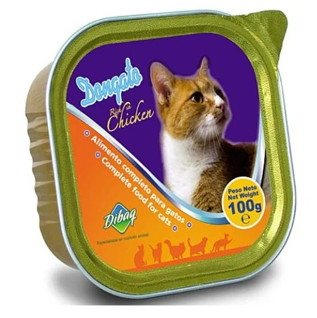 דונגאטו פאטה עשיר במזון רטוב לחתולים עוף - 100 גרם