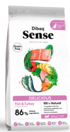 דיבאק סנס חתול - דג והודו - 1.5 ק"ג